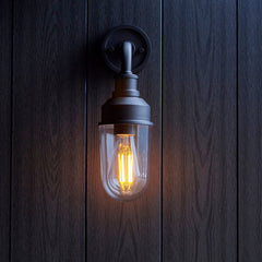 Amos Zeus Outdoor Wall Light Matt Black