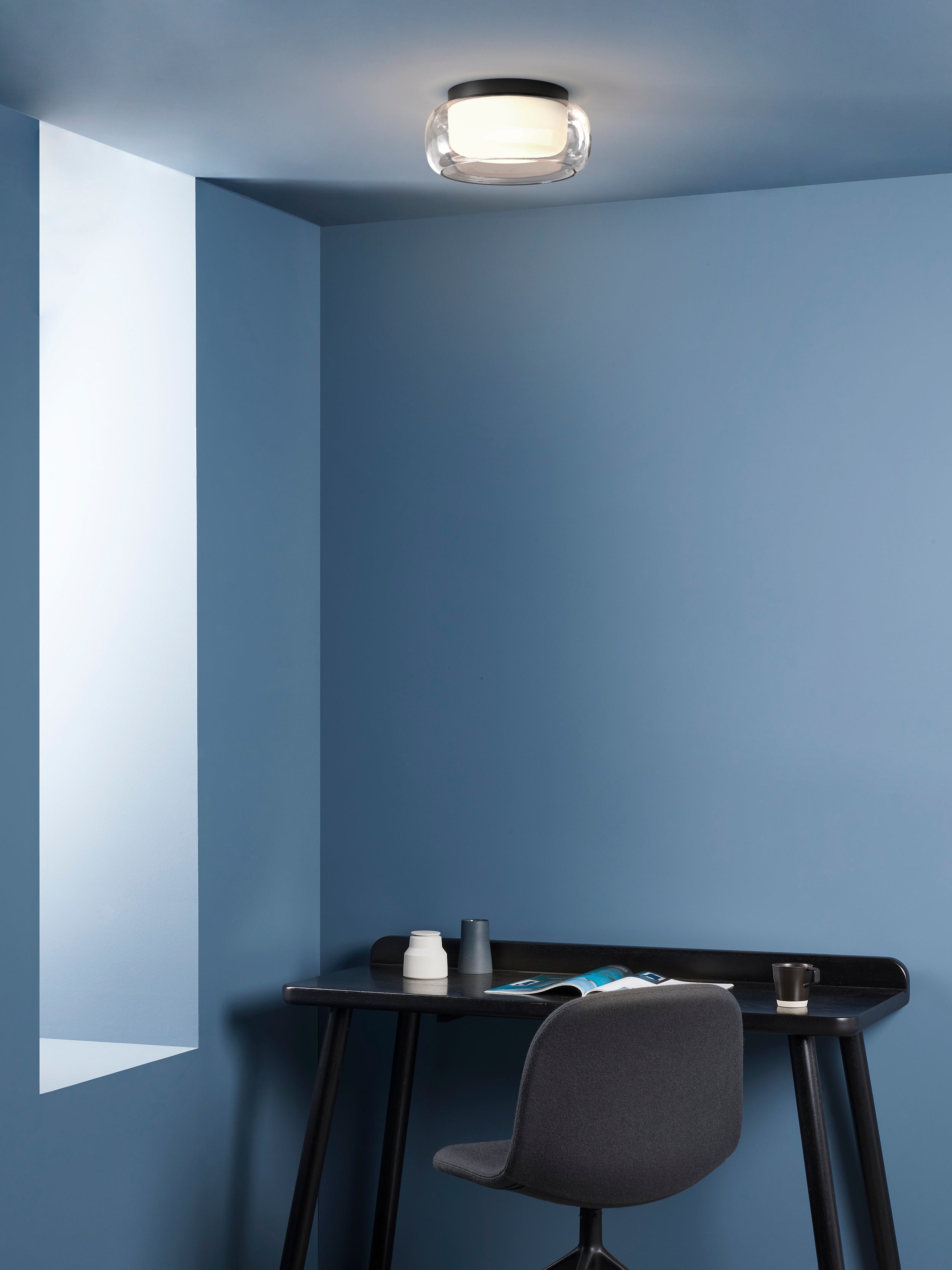 Astro Aquina Ceiling 360 Matt Black Bathroom Ceiling Light