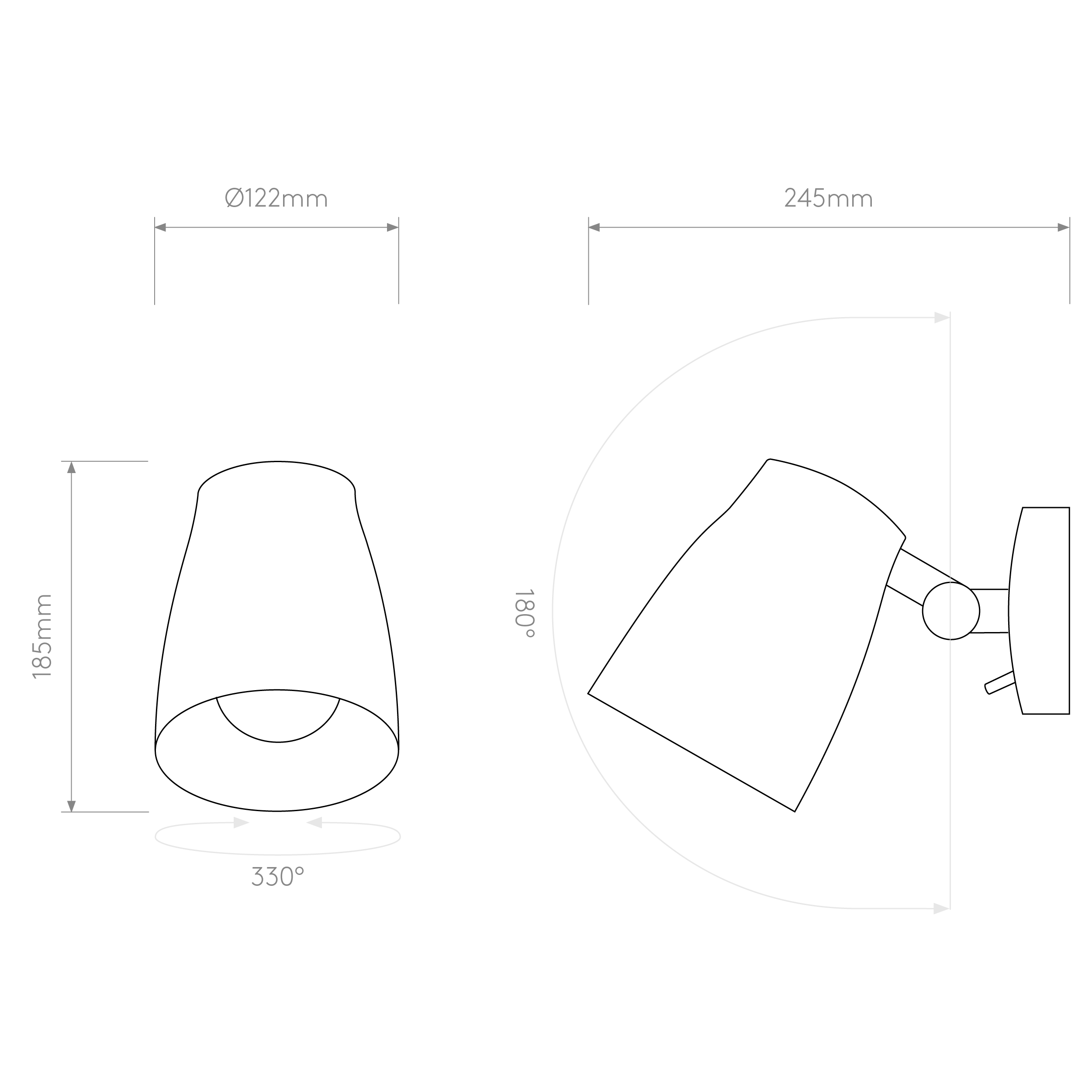 Astro Atelier Wall Matt Black Interior Wall Light