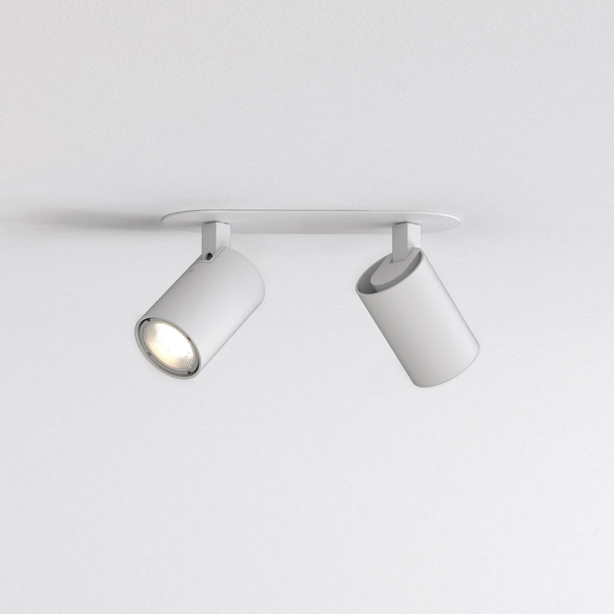 Astro Ascoli Twin Recessed Textured White Interior Spotlight