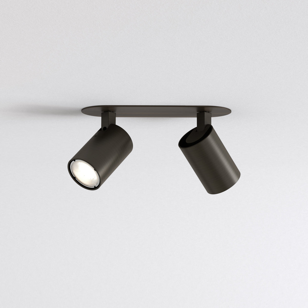 Astro Ascoli Twin Recessed Bronze Interior Spotlight
